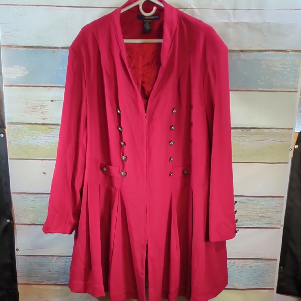 Women's Red Dress Coat